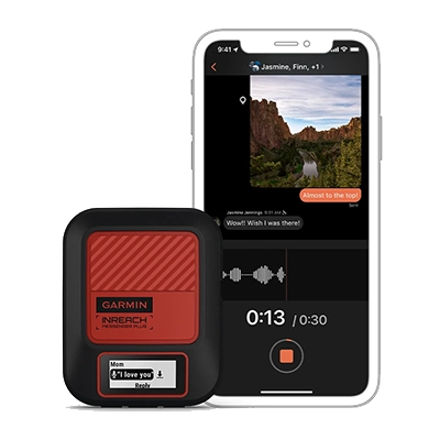 Garmin inReach Messenger Plus - exchange voice messages